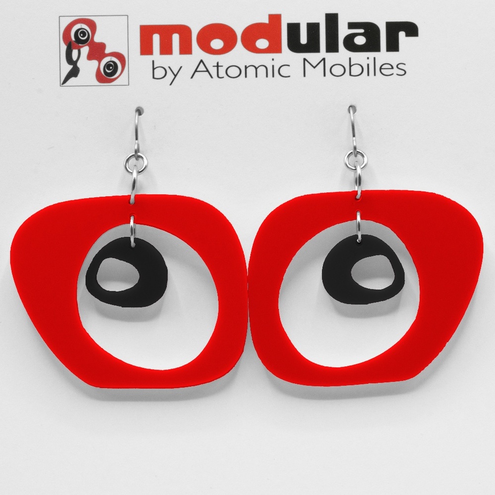 Paris Modern Style Earrings Dangle Cool Statement